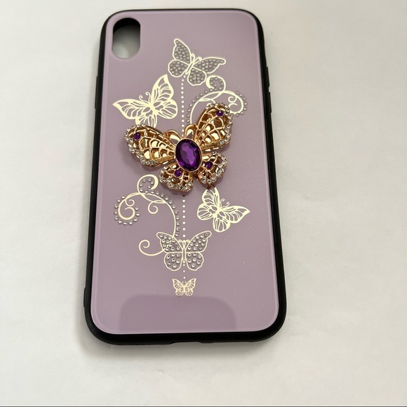 Purple Butterflies Apple IPhone XR Case - Picture 1 of 3